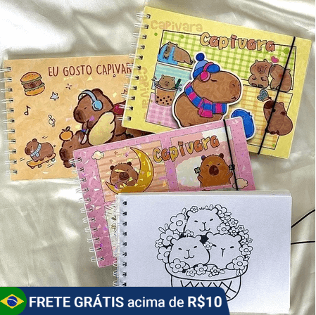 livro colorir lembrancinha capivara