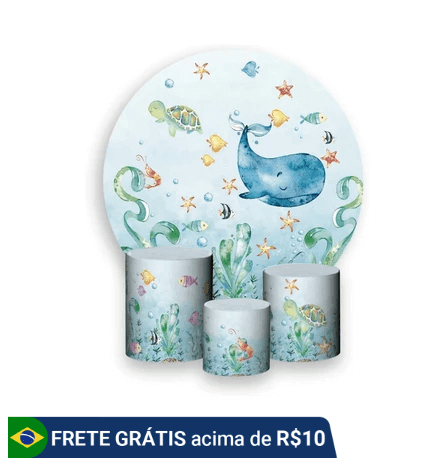 kit para decoração baleia