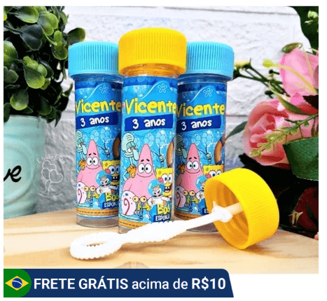 ideia para lembrancinha do bob esponja