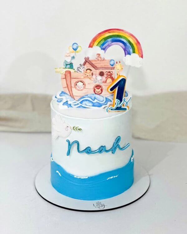 ideia para bolo arca de noé