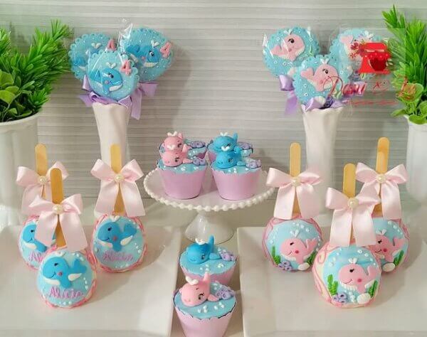 ideia para doce decoração baleia