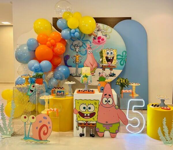 ideia para decoração bob esponja
