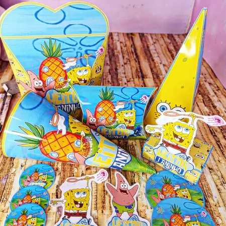 lembrancinha decoração bob esponja