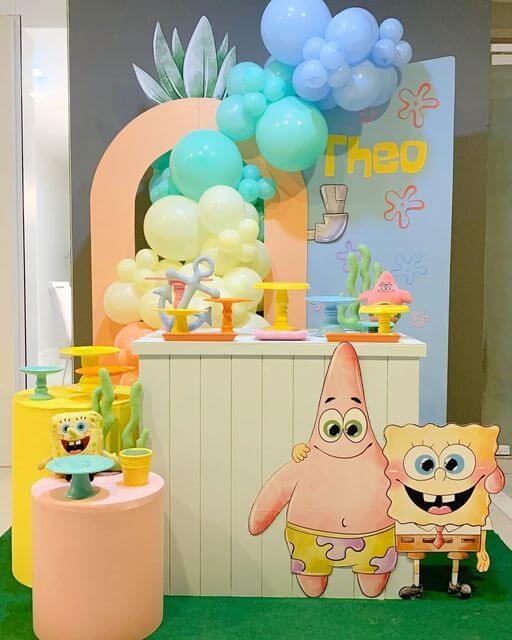 ideia de decoração bob esponja