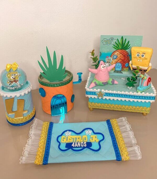 lembrancinha festa bob esponja