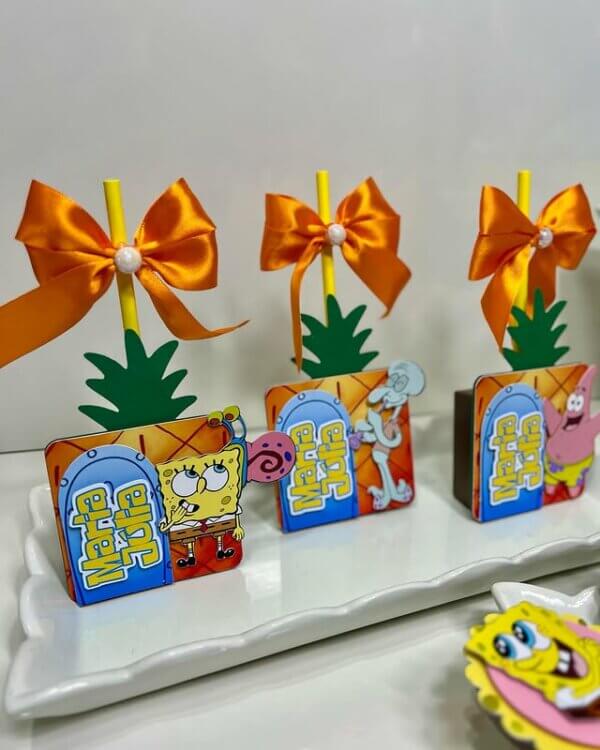 ideia lembrancinha bob esponja