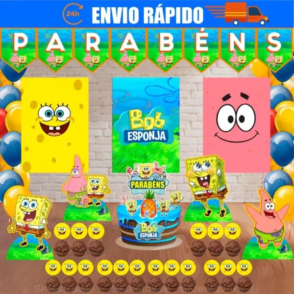 festa tema bob esponja