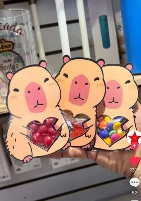 ideia para lembrancinha capivara