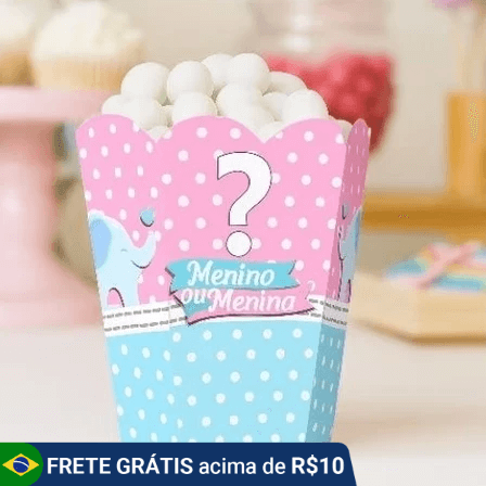 ideia pra centro de mesa chá revelação