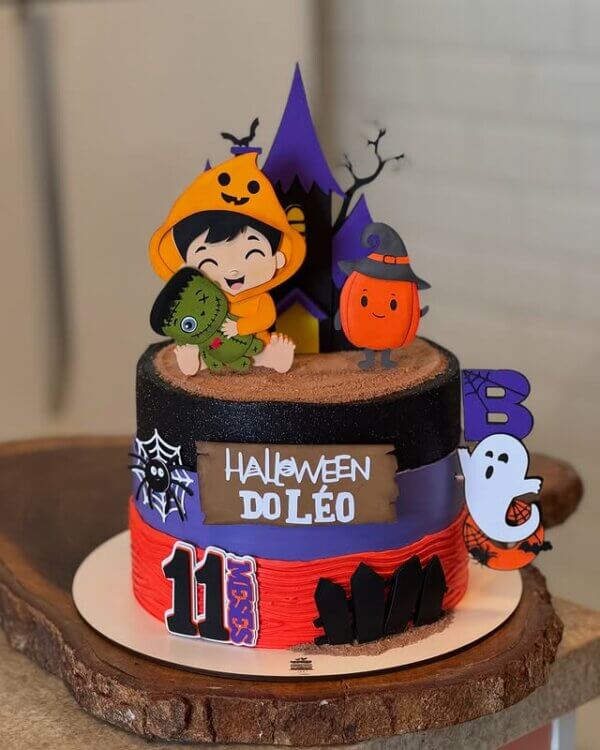 ideia para bolo mesversário halloween