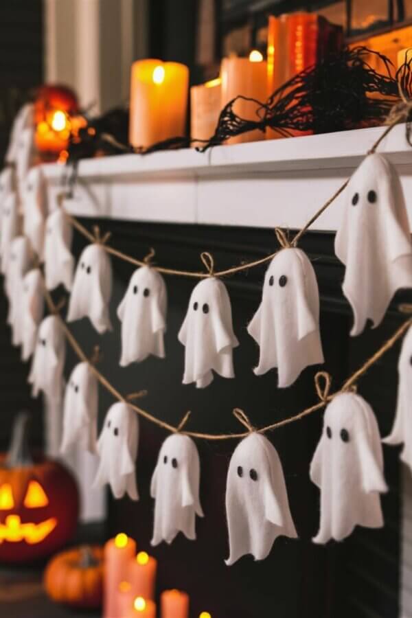 decoração mesversário halloween
