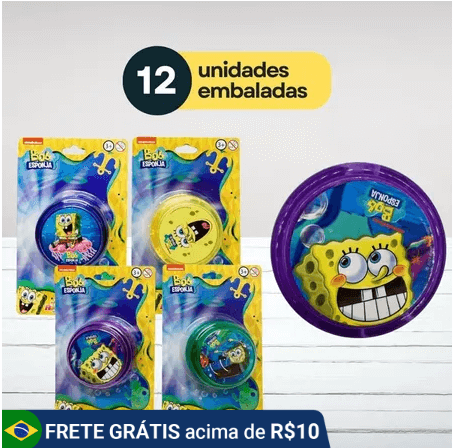 ioiô lembrancinha bob esponja