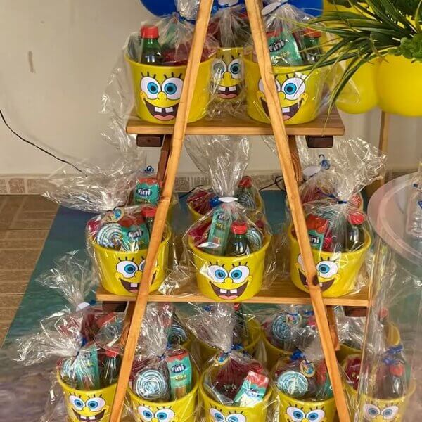 ideia para lembrancinha do bob esponja