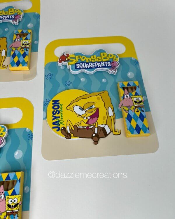 ideias lembrancinha do bob esponja