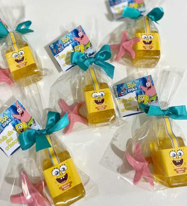 ideia para lembrancinha bob esponja