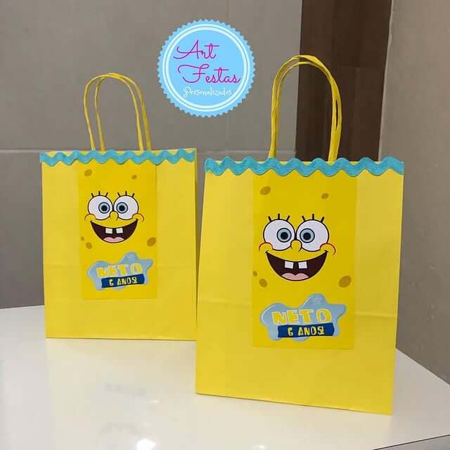 Lembrancinha do Bob Esponja: ideias criativas e divertidas