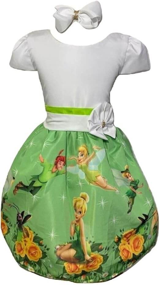 vestido da sininho festa infantil